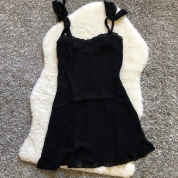 Reformation Christine Mini Dress - Black - Picture 7 of 14